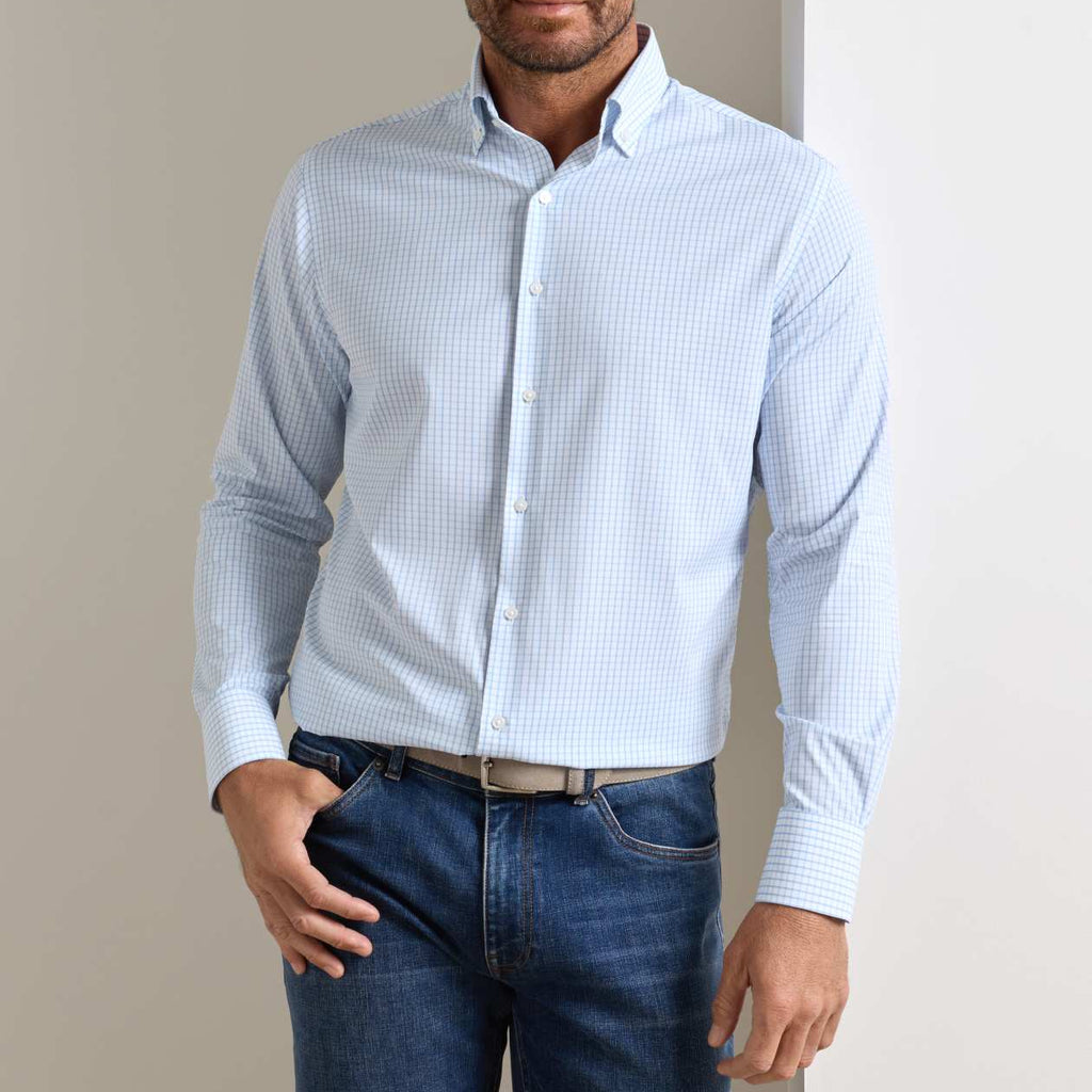 Peter Millar Hanford Performance Twill Sport Shirt