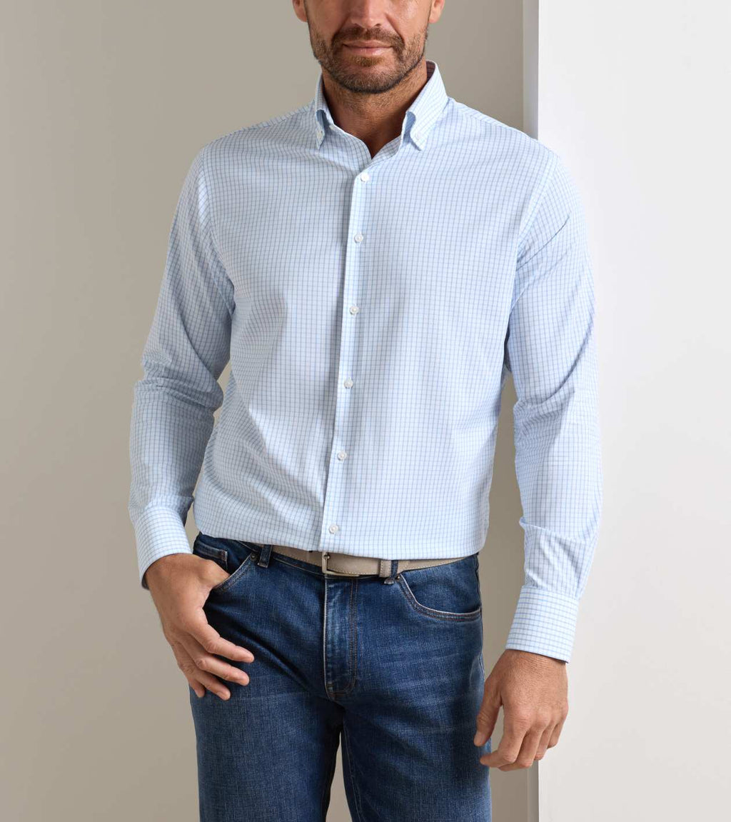 Peter Millar Hanford Performance Twill Sport Shirt