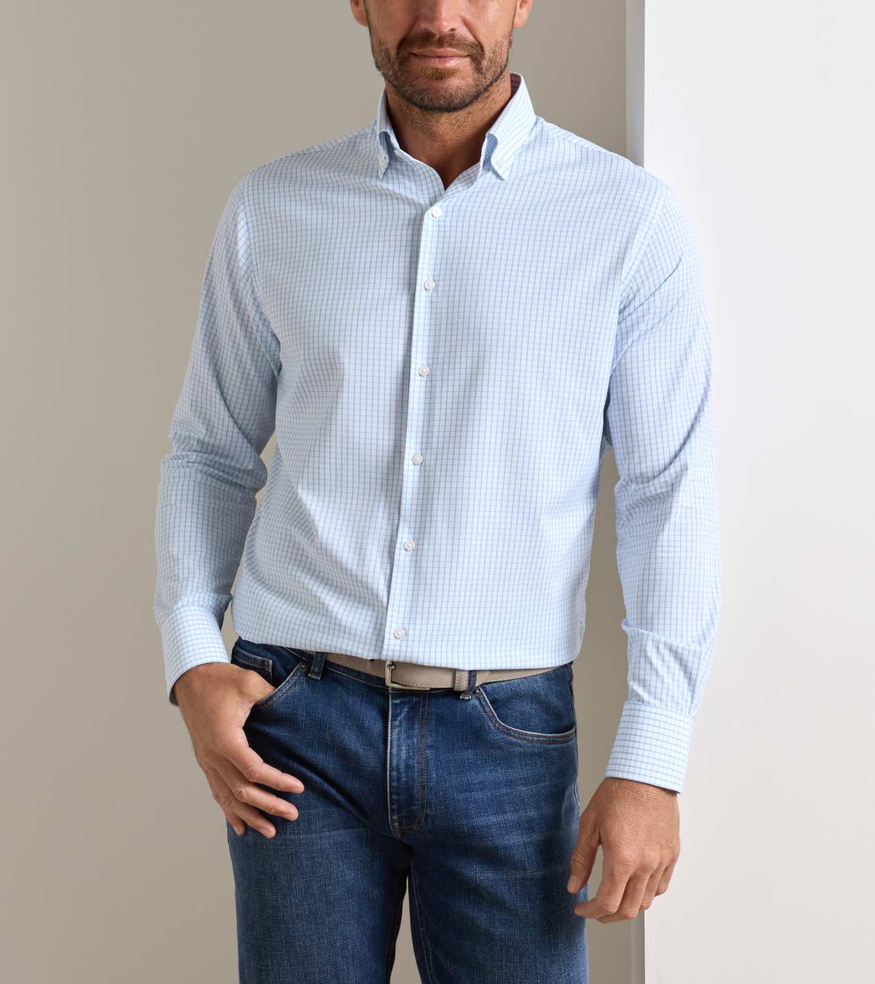 Peter Millar Hanford Performance Twill Sport Shirt