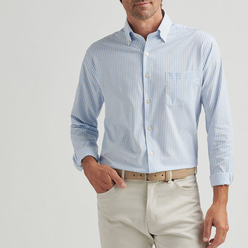 Peter Millar Hanford Performance Twill Sport Shirt