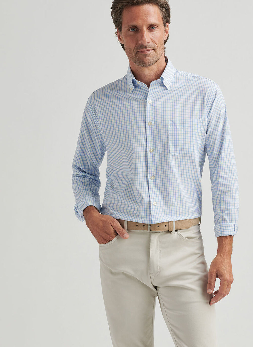 Peter Millar Hanford Performance Twill Sport Shirt