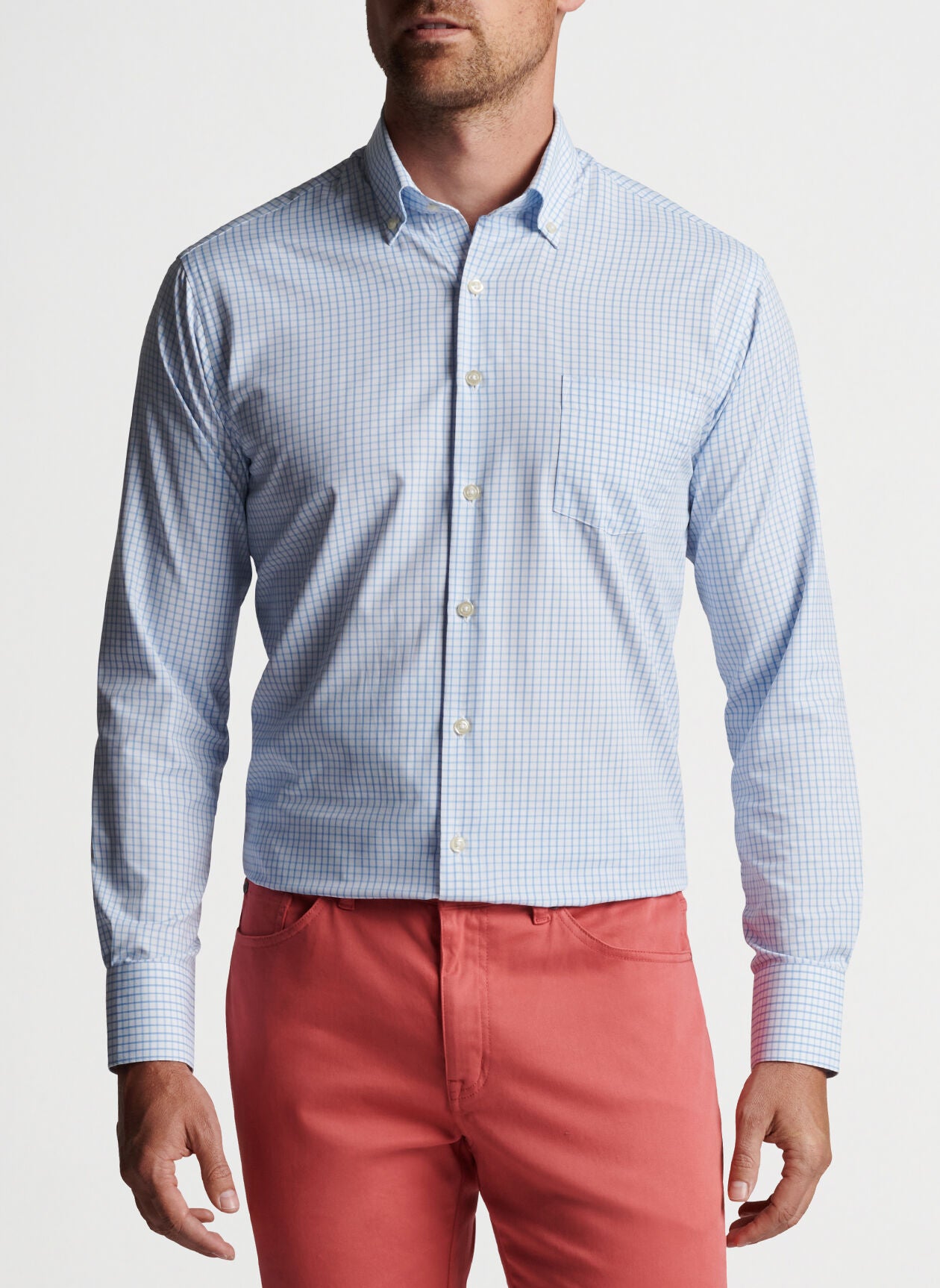 Peter Millar Hanford Performance Twill Sport Shirt