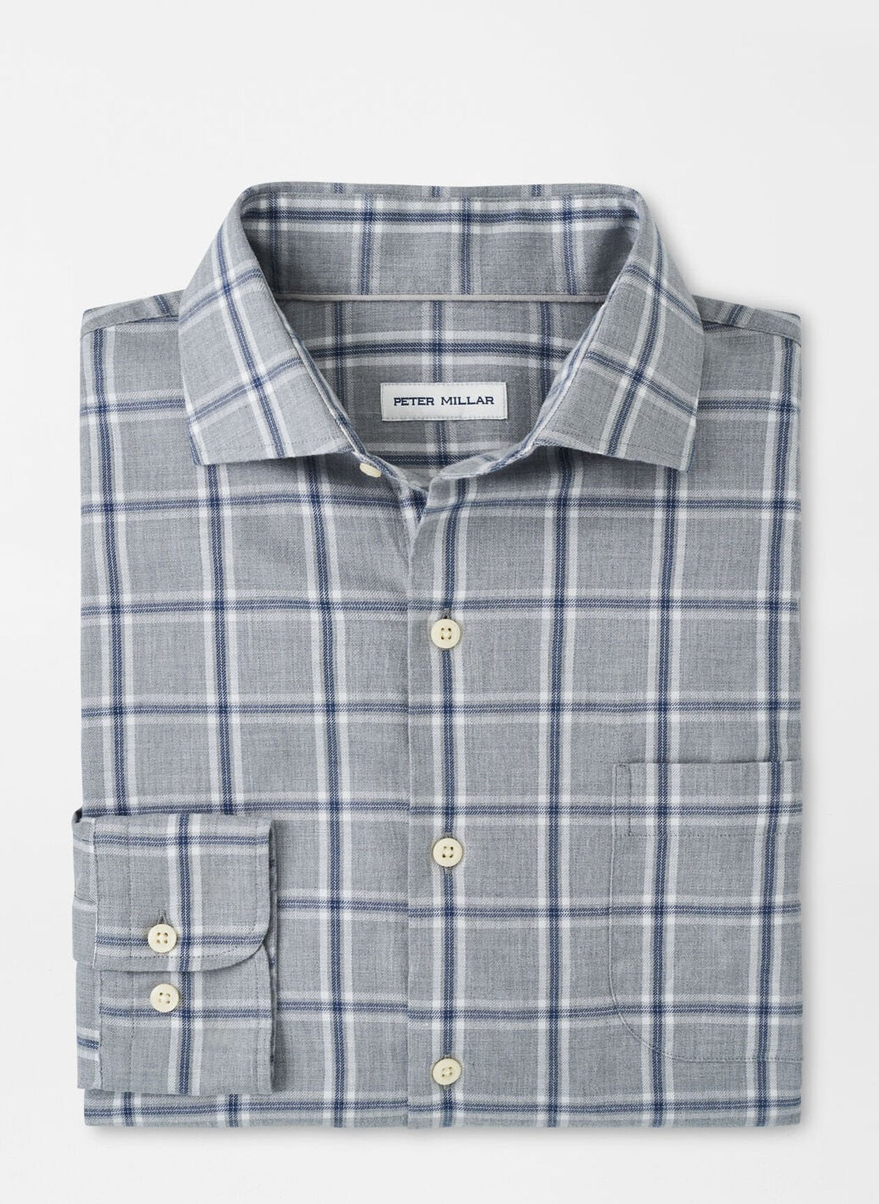 Peter Millar Vernon Flannelite Cotton-Stretch Sport Shirt