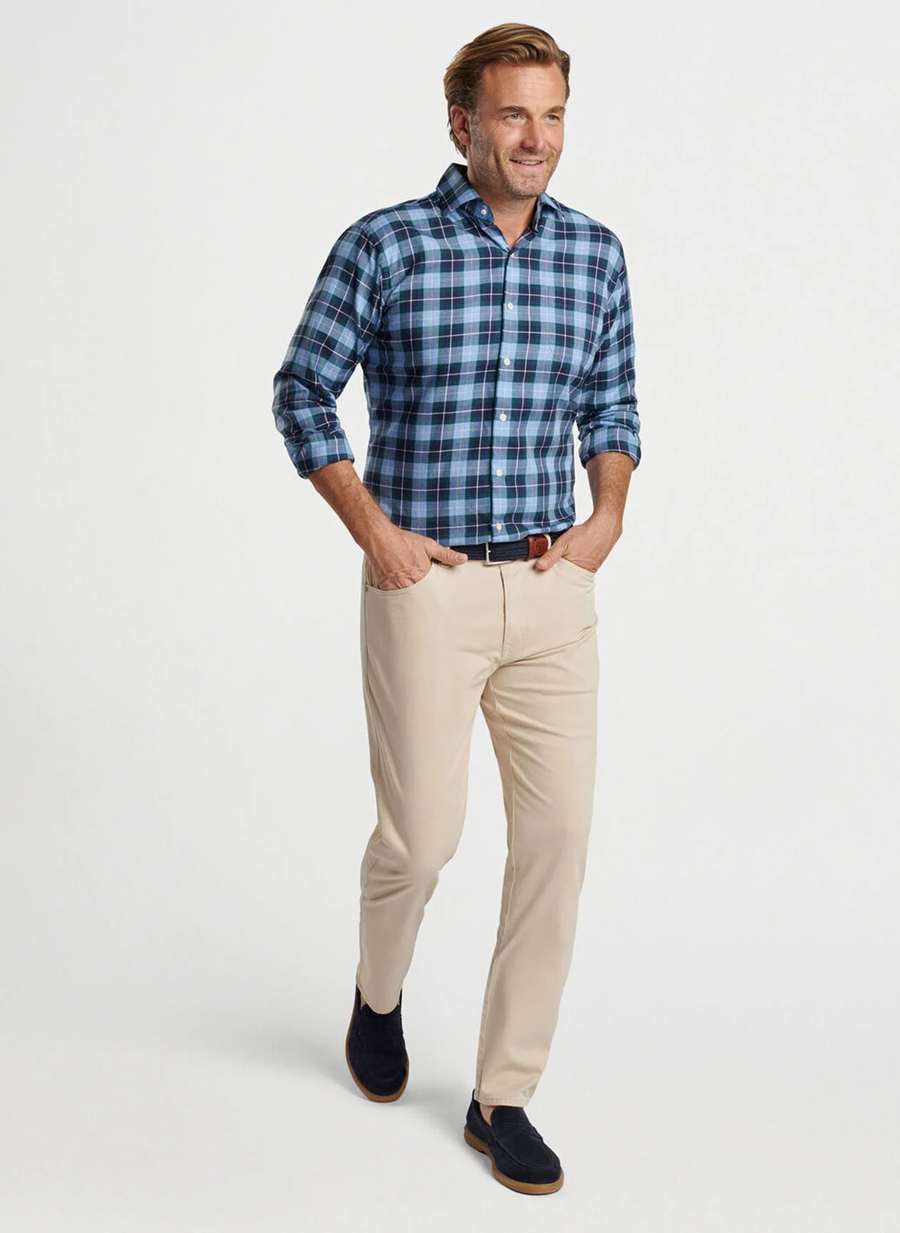 Peter Millar Langley Summer Soft Cotton Sport Shirt