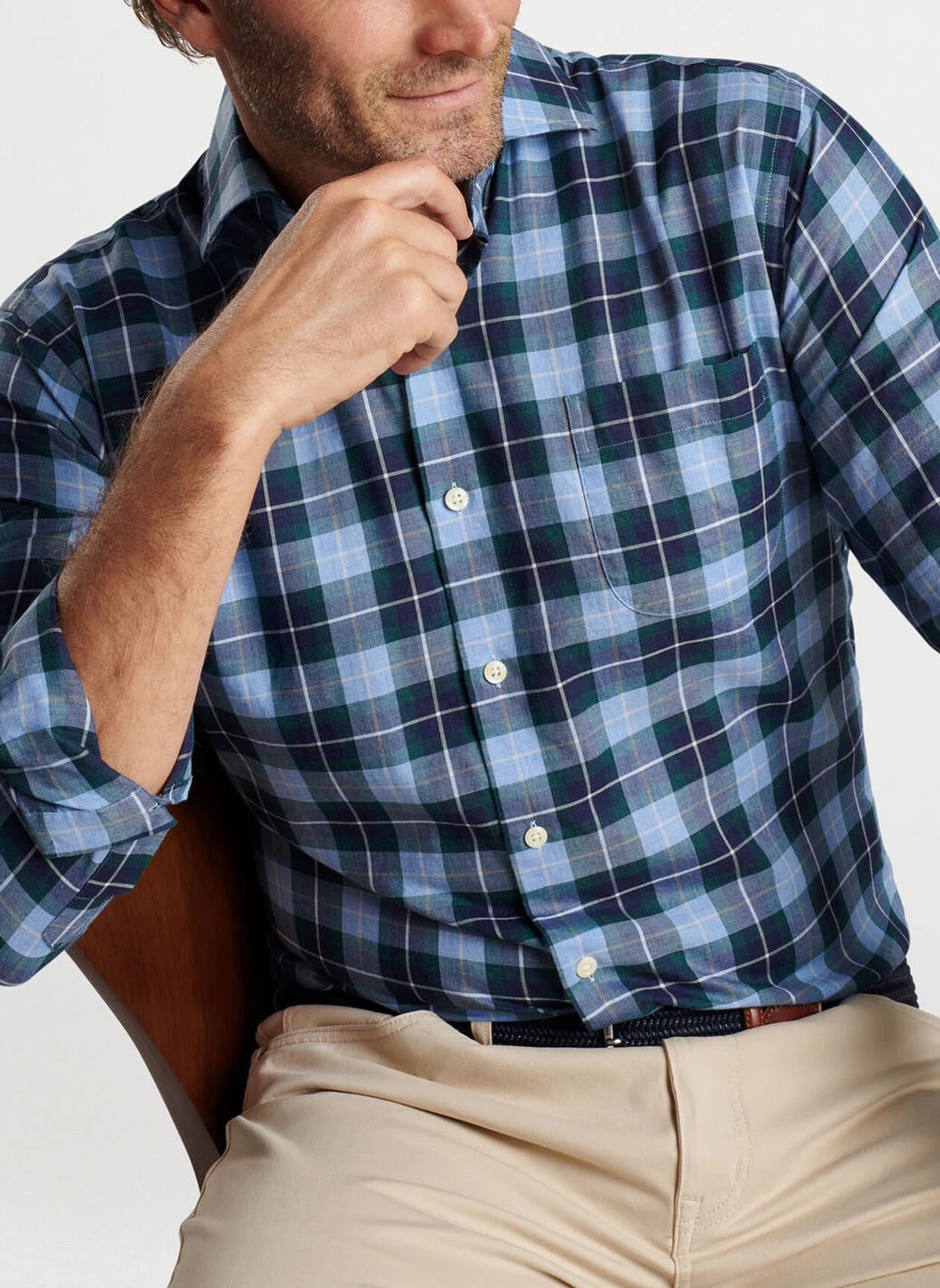 Peter Millar Langley Summer Soft Cotton Sport Shirt