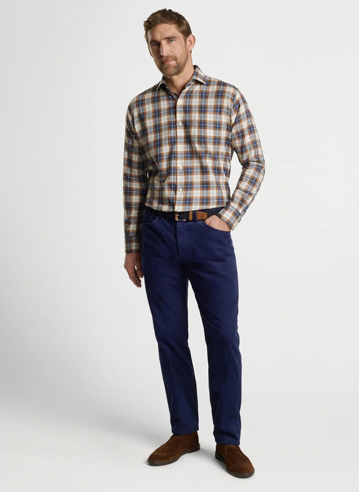 Peter Millar Langley Summer Soft Cotton Sport Shirt