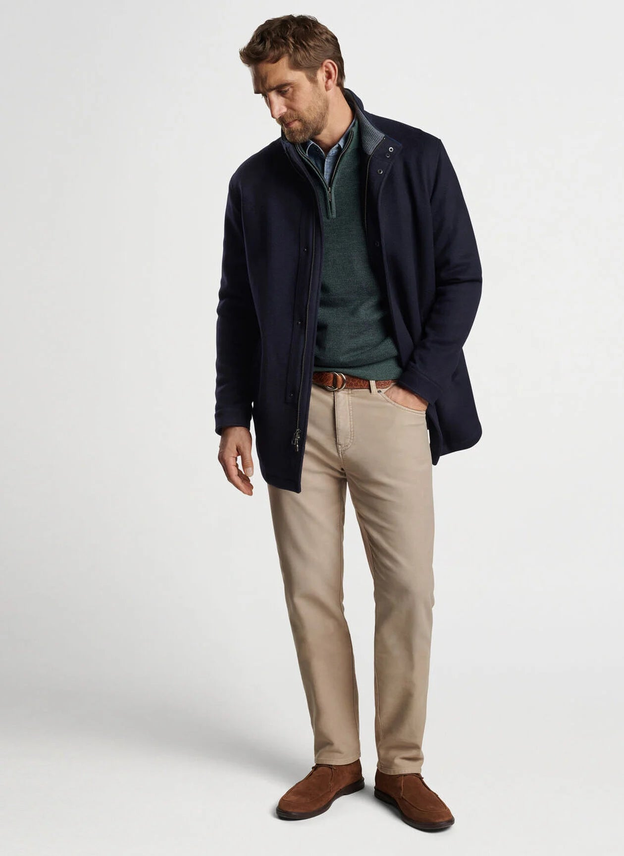 Peter Millar Crown Flex Fleece City Coat