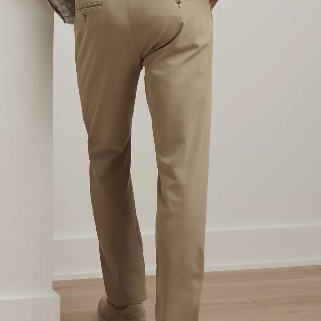 Peter Millar Signature Sateen Flat Front Trouser