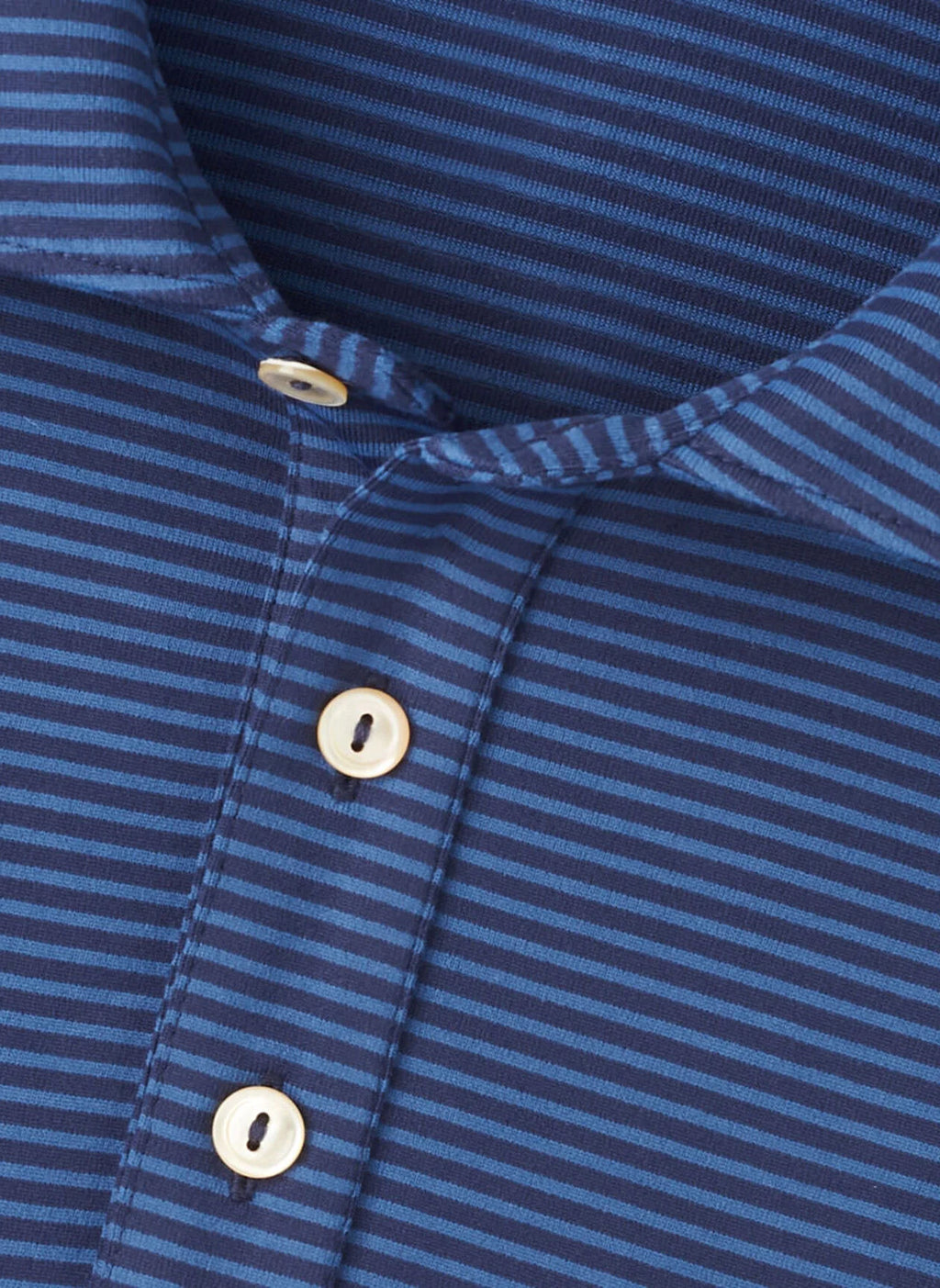 Peter Millar Lyons Stripe Performance Jersey Long-Sleeve Polo