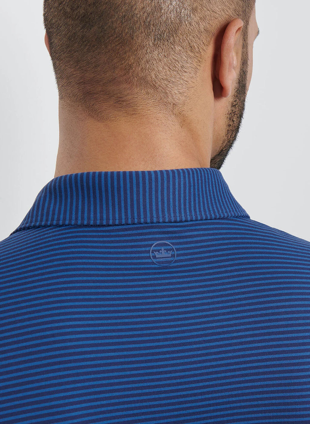 Peter Millar Lyons Stripe Performance Jersey Long-Sleeve Polo