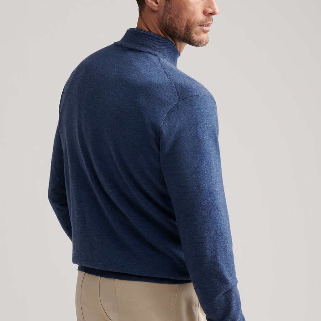 Peter Millar Autumn Crest Suede Trim Quarter-Zip