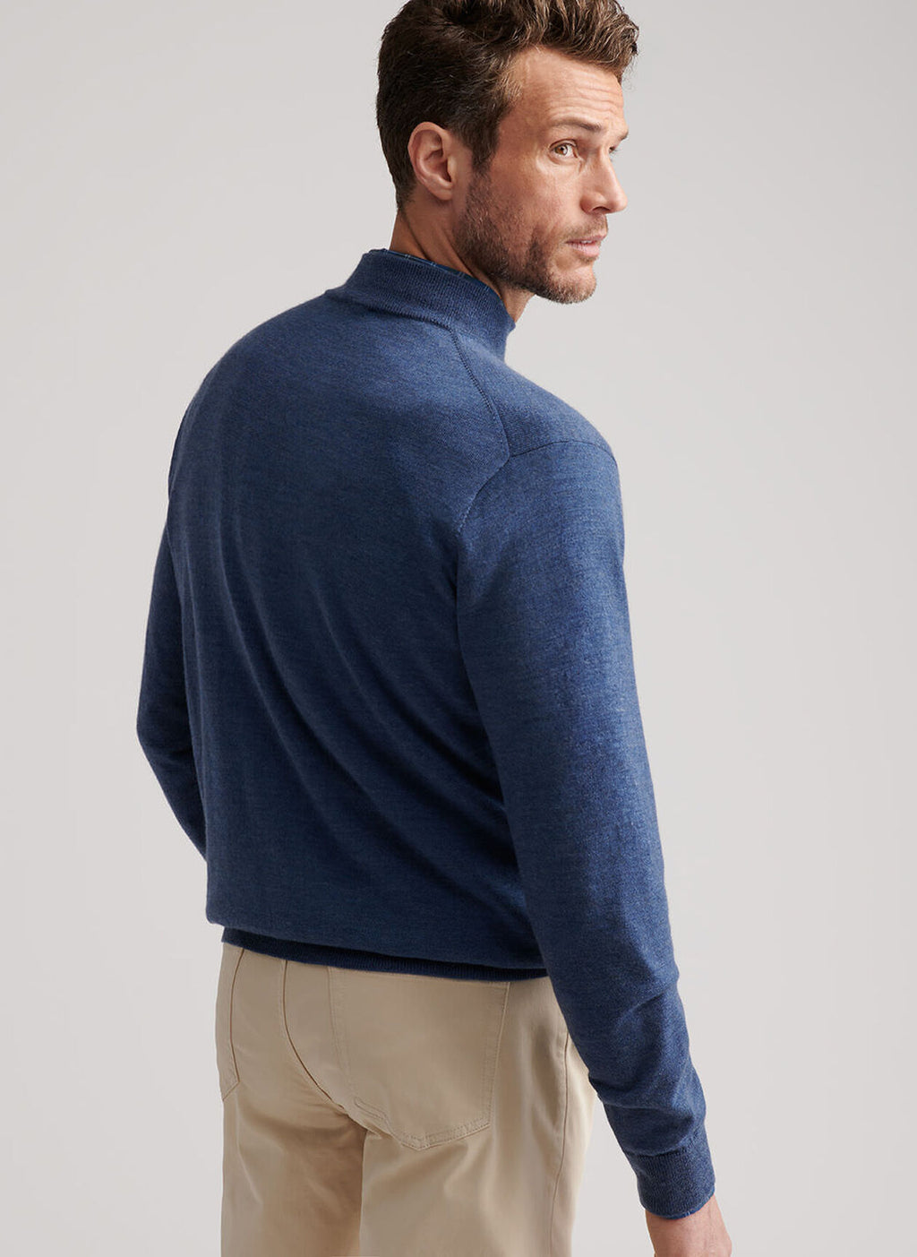 Peter Millar Autumn Crest Suede Trim Quarter-Zip