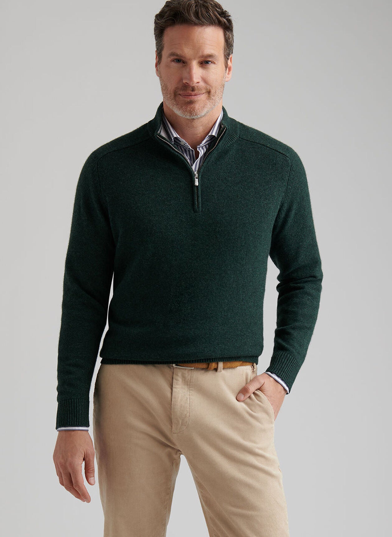 Peter Millar Crescent Quarter-Zip Sweater