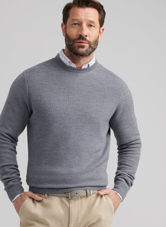 Peter Millar Autumn Crest Honeycomb Crewneck Sweater
