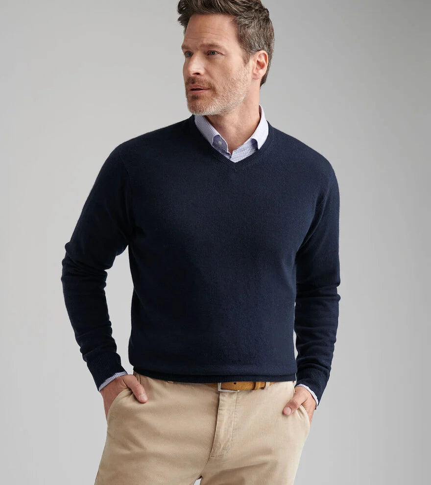 Peter Millar Crown Heritage Cashmere V-Neck Sweater