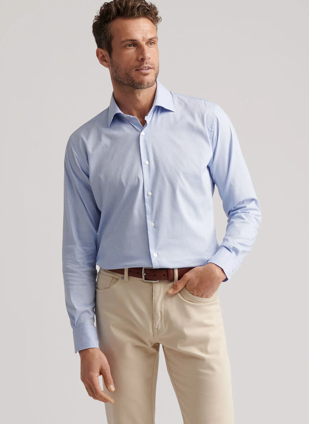 Peter Millar Jackson Crown Lite Cotton-Stretch Sport Shirt