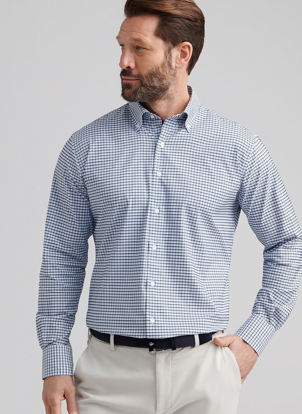 Peter Millar Cashiers Performance Twill Sport Shirt