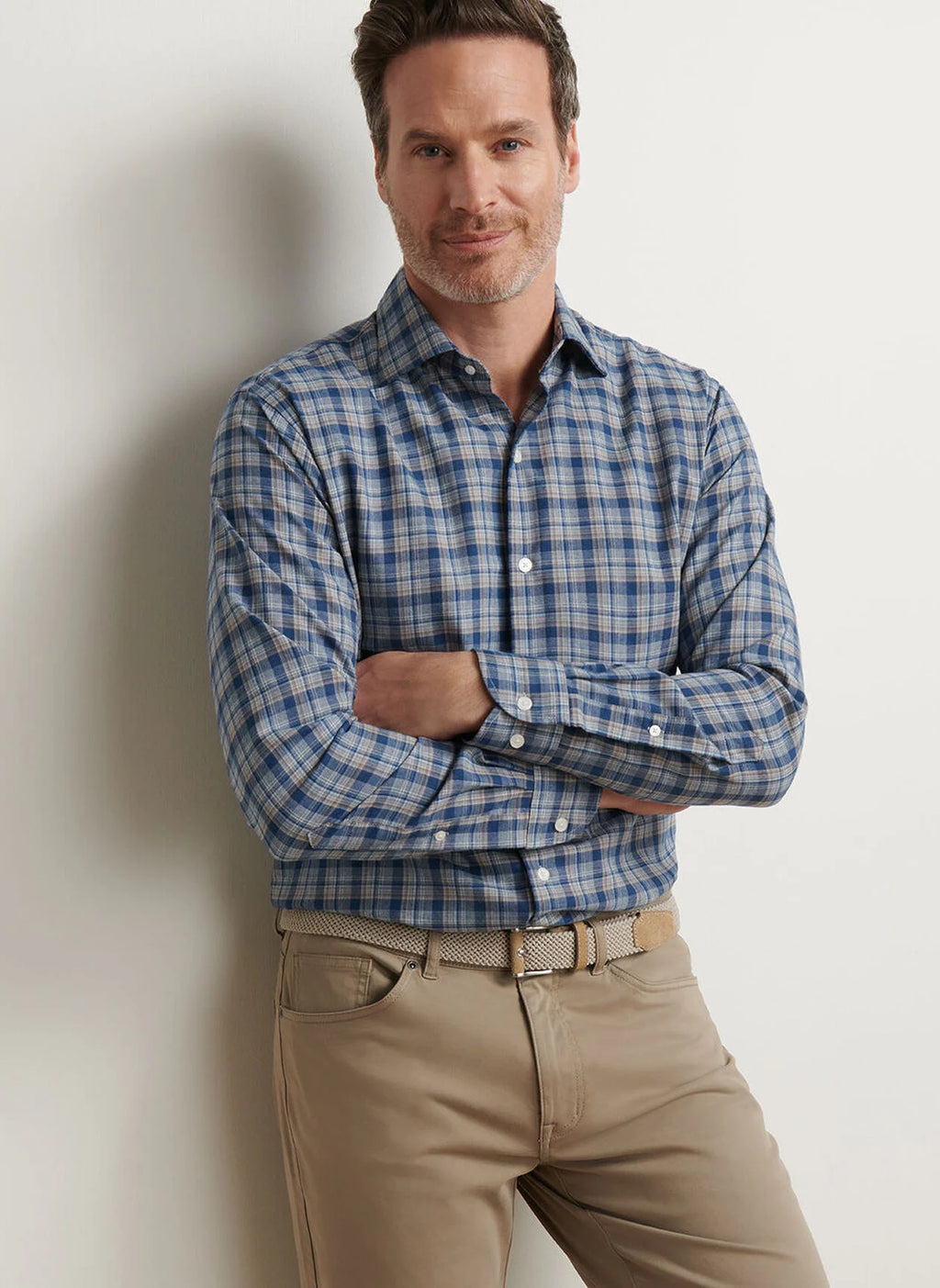 Peter Millar Whitecap Performance Flannel Sport Shirt