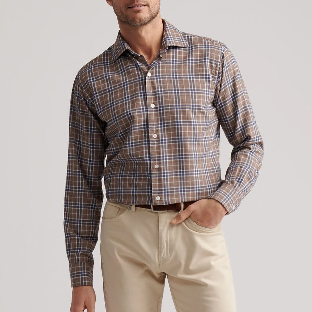 Peter Millar Big Bear Performance Flannel Sport Shirt