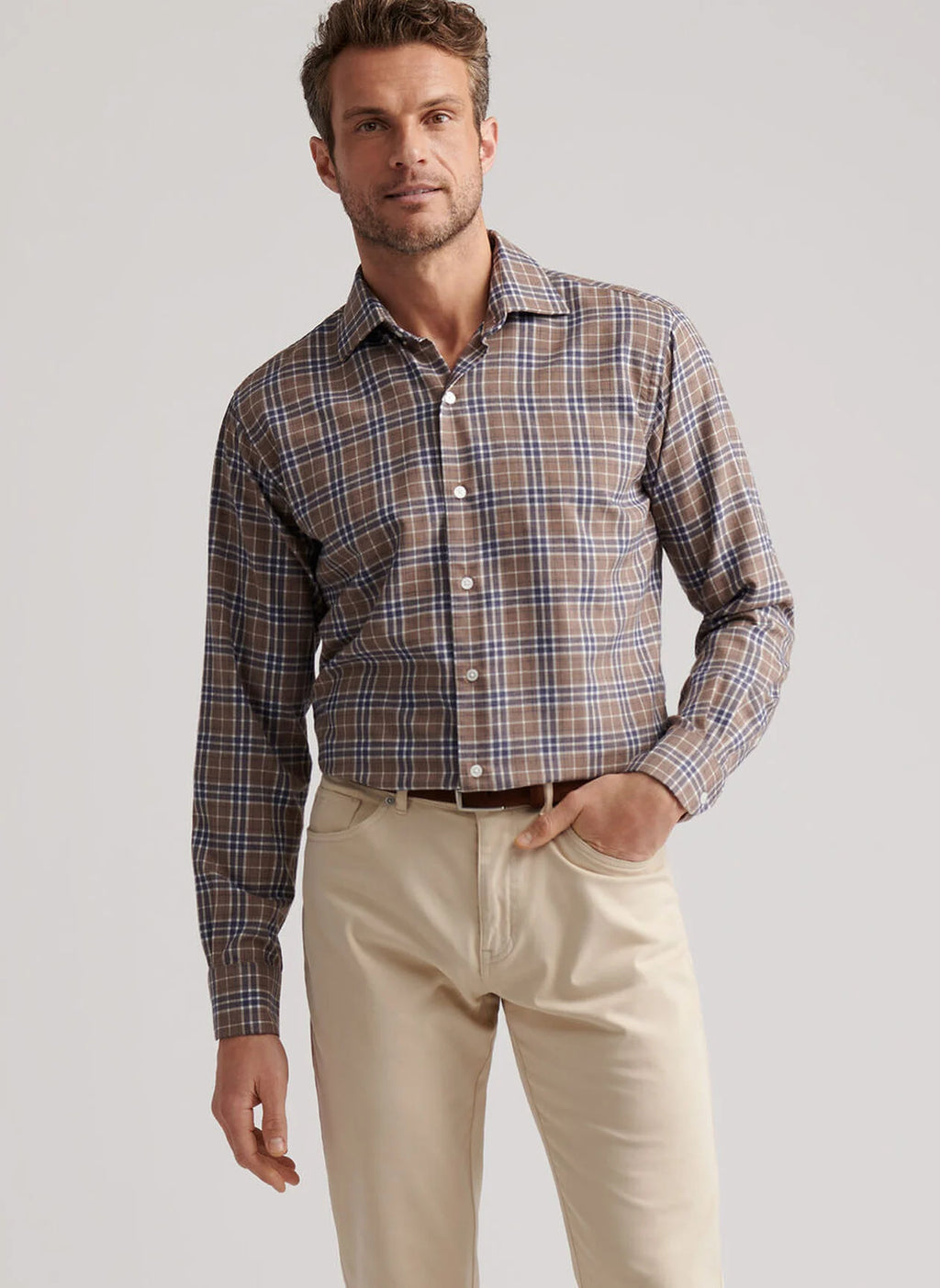 Peter Millar Big Bear Performance Flannel Sport Shirt