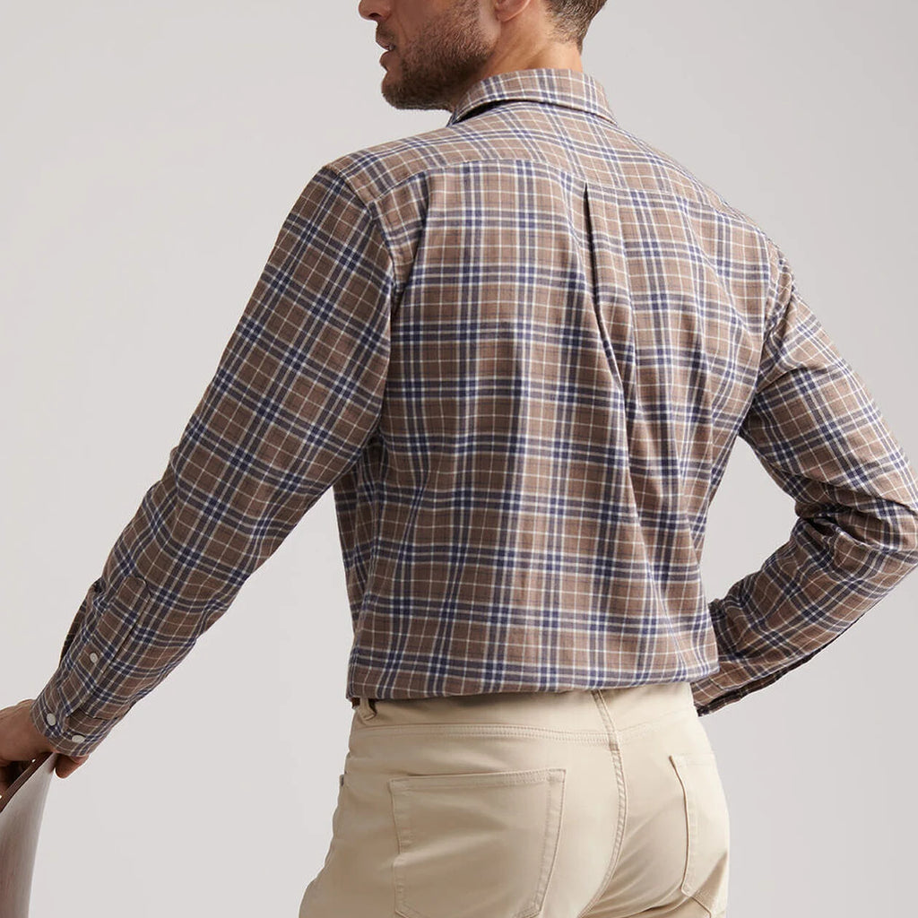 Peter Millar Big Bear Performance Flannel Sport Shirt