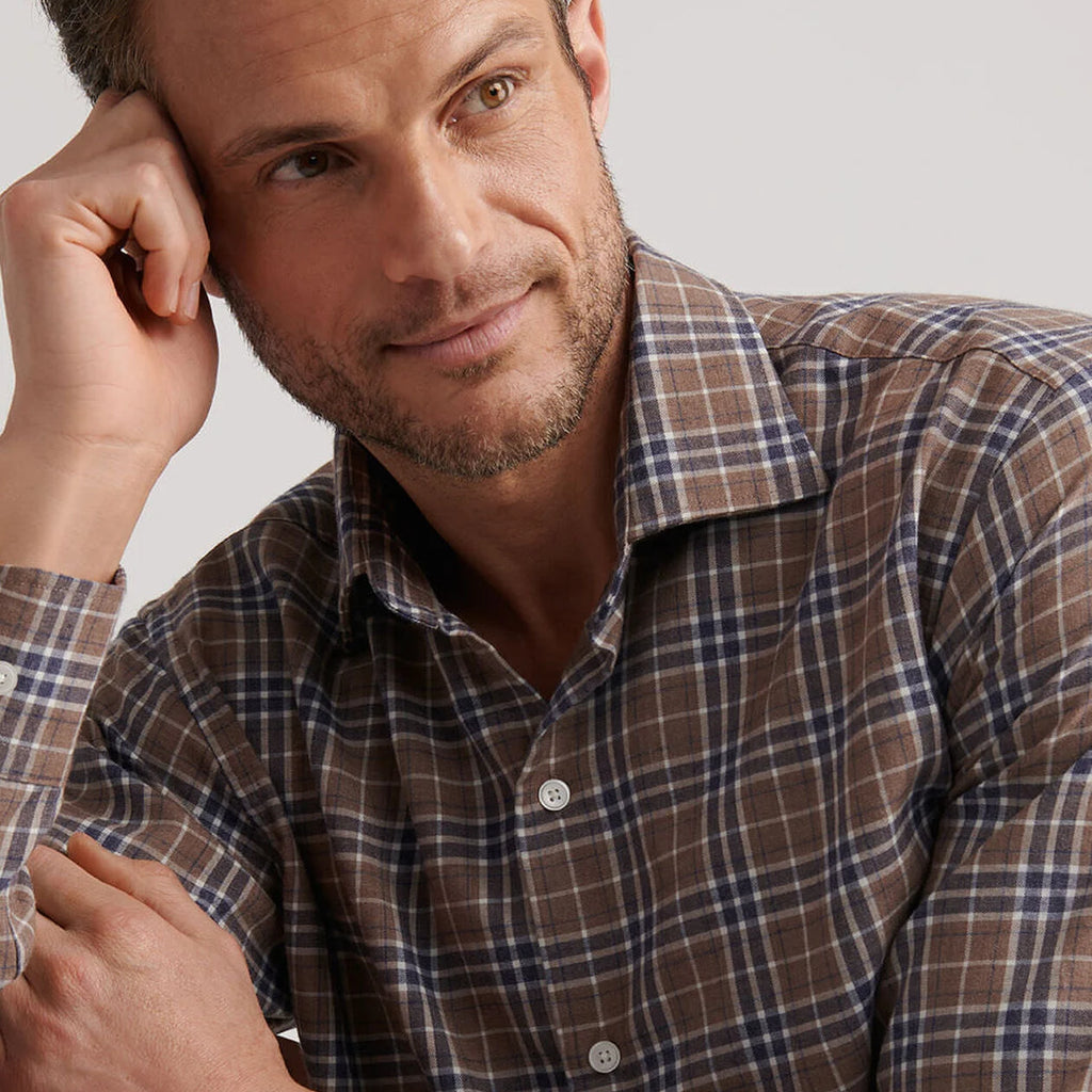 Peter Millar Big Bear Performance Flannel Sport Shirt