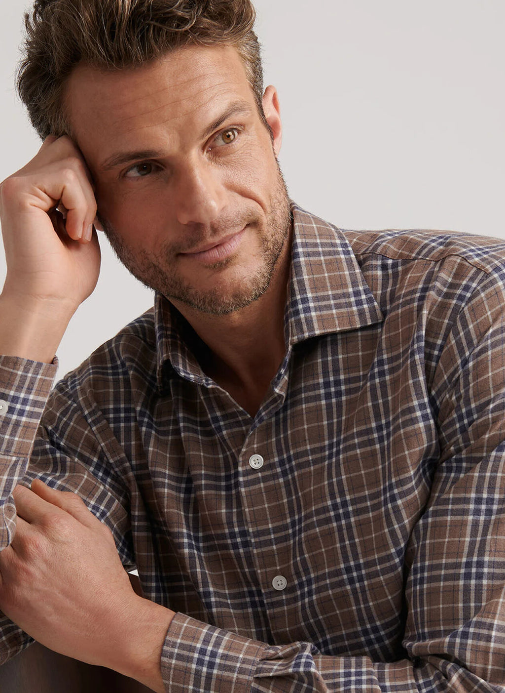 Peter Millar Big Bear Performance Flannel Sport Shirt