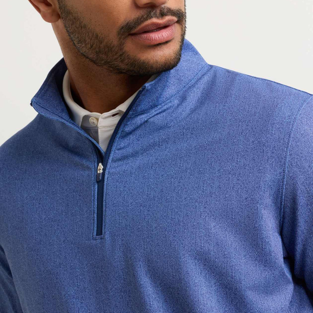 Peter Millar Perth Herringbone Performance Quarter-Zip