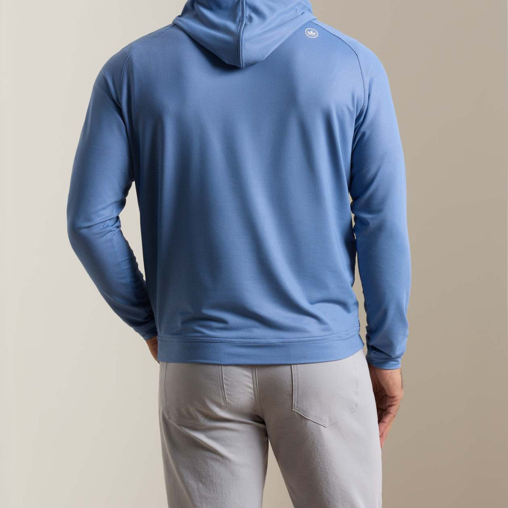 Peter Millar Pine Houndstooth Performance Hoodie