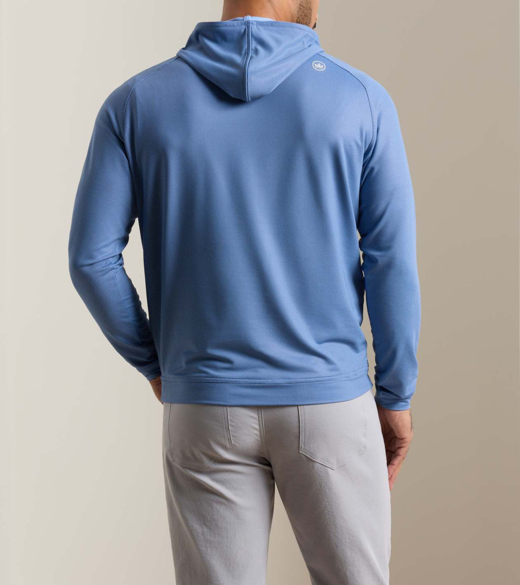 Peter Millar Pine Houndstooth Performance Hoodie