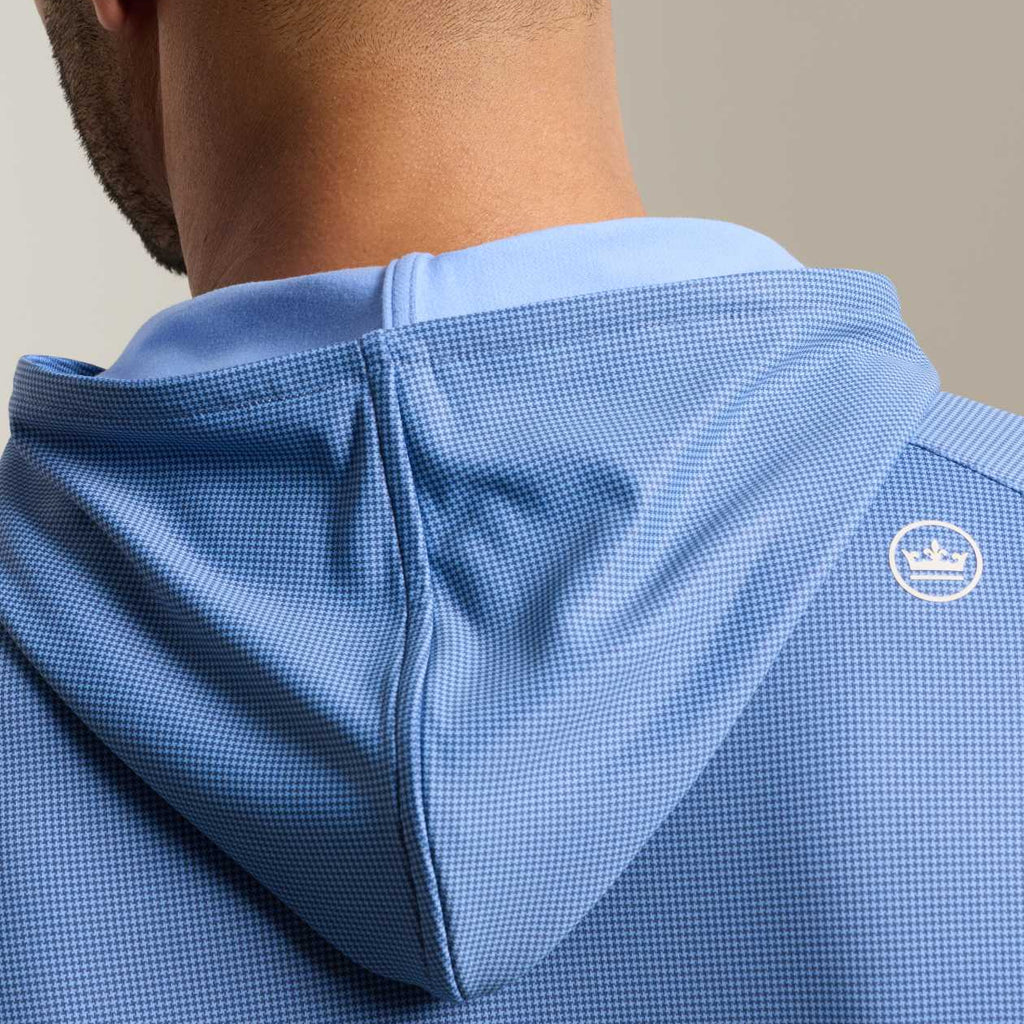 Peter Millar Pine Houndstooth Performance Hoodie