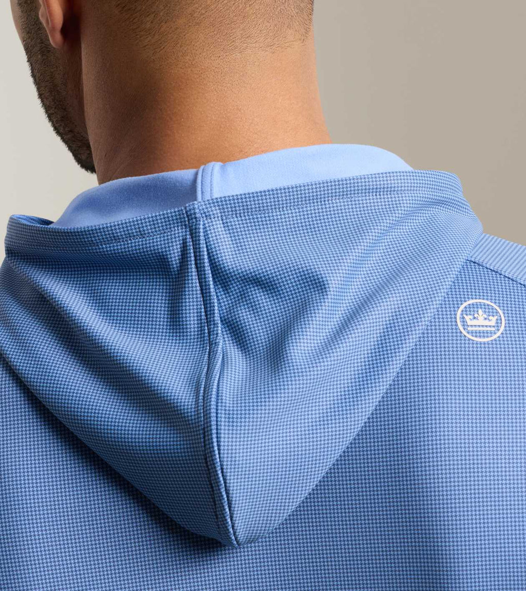 Peter Millar Pine Houndstooth Performance Hoodie