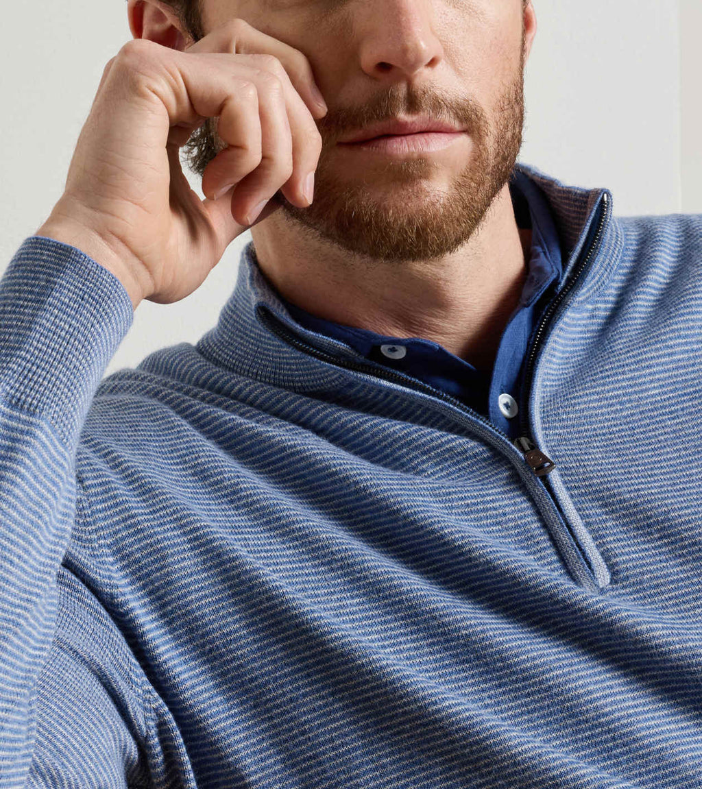 Peter Millar Canton Stripe 1/4 Zip