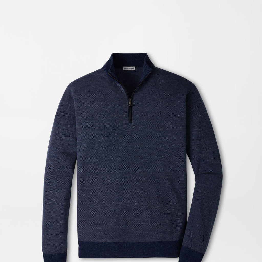 Peter Millar Blair Birdseye Quarter-Zip Sweater
