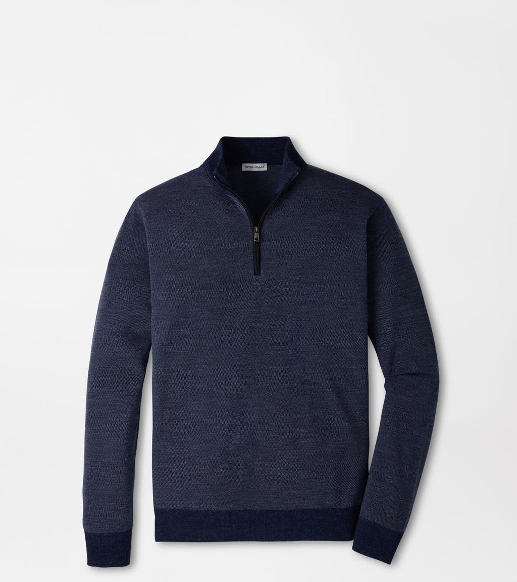 Peter Millar Blair Birdseye Quarter-Zip Sweater