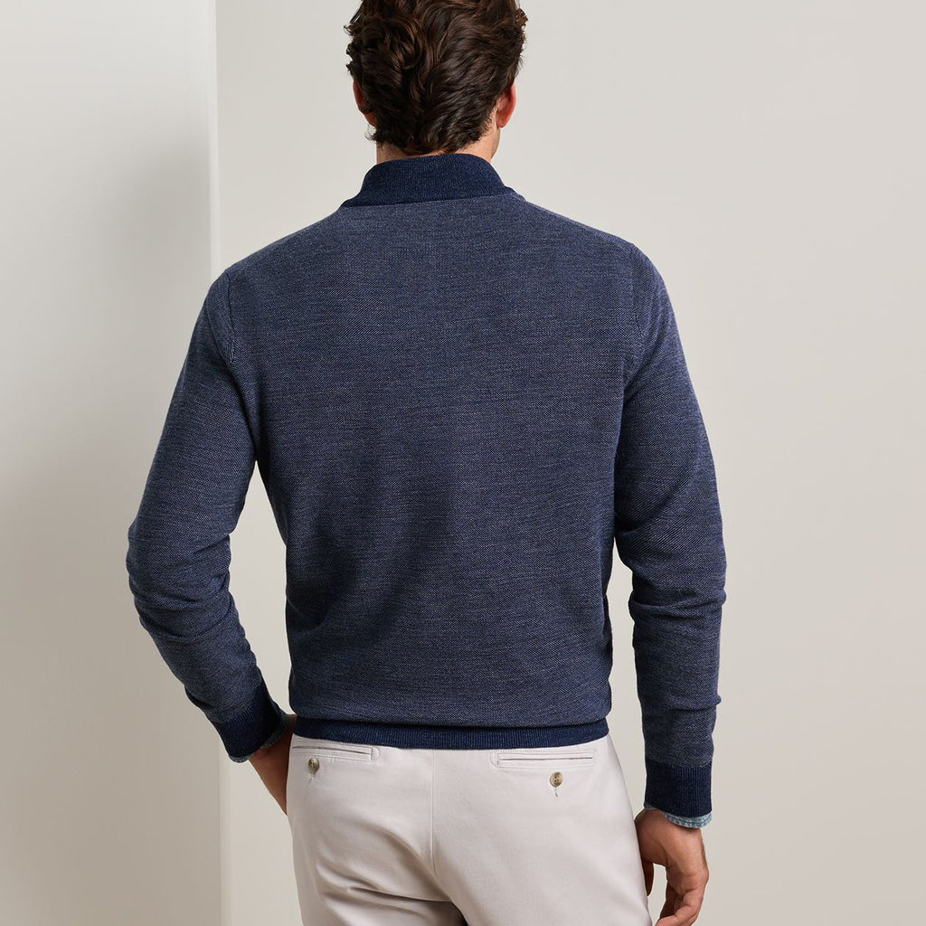 Peter Millar Blair Birdseye Quarter-Zip Sweater
