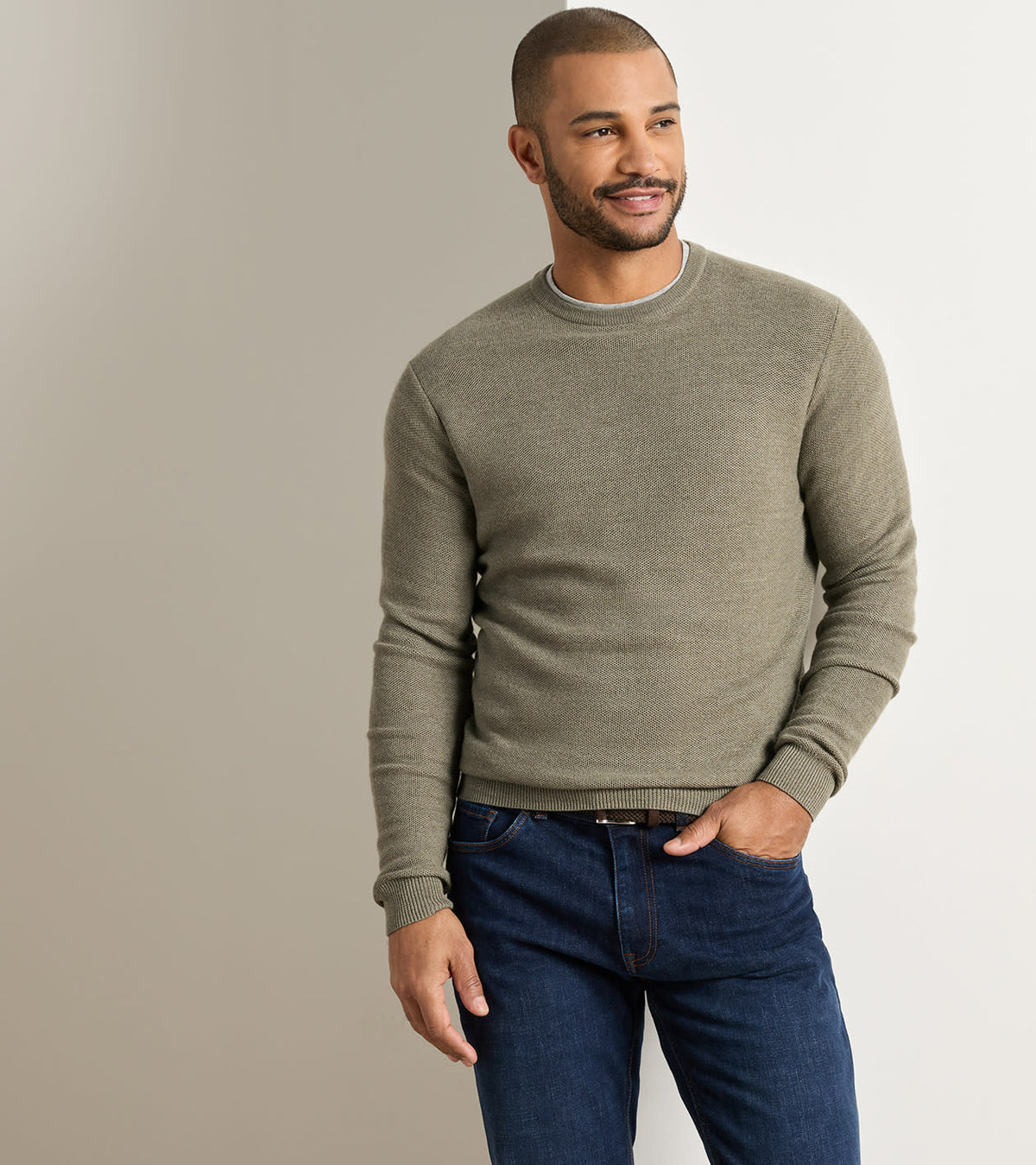 Peter Millar Autumn Crest Honeycomb Crewneck Sweater