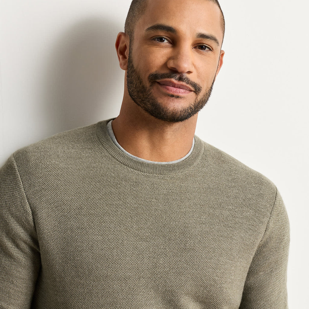 Peter Millar Autumn Crest Honeycomb Crewneck Sweater