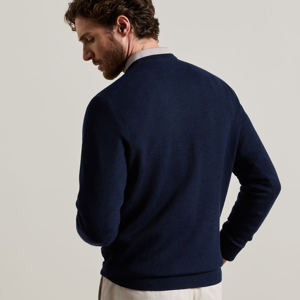 Peter Millar Autumn Crest Honeycomb Crewneck Sweater