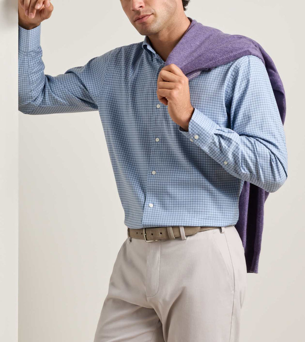 Peter Millar Liam Crown Soft Twill Sport Shirt