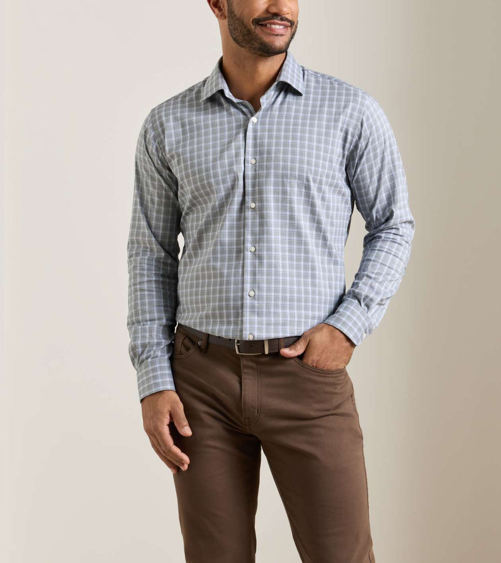 Peter Millar Lincoln Crown Lite Cotton-Stretch Sport Shirt