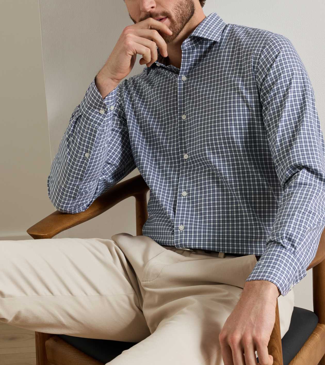 Peter Millar Atlas Crown Lite Cotton-Stretch Sport Shirt