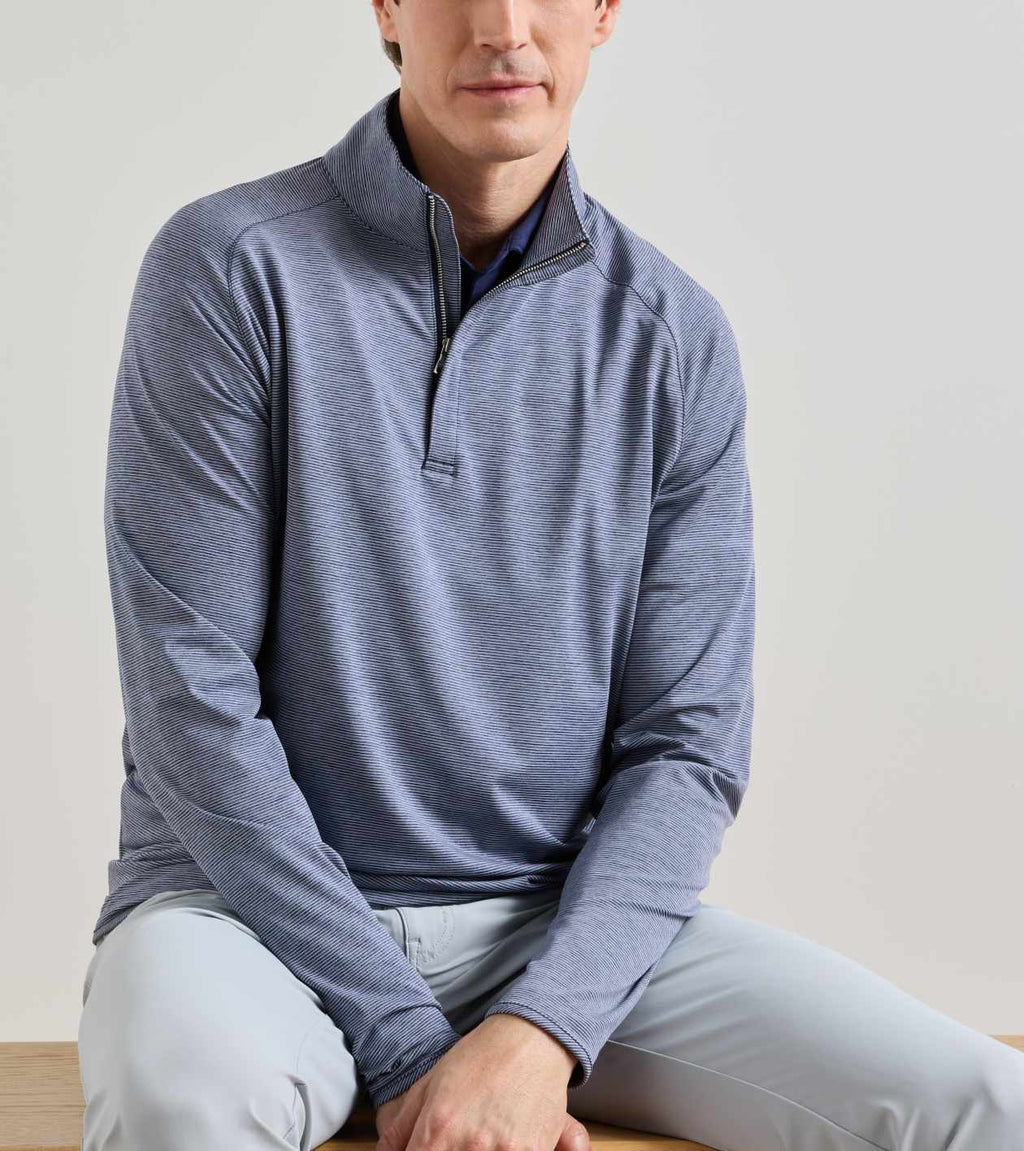 Peter Millar Stealth Stripe Performance Quarter-Zip