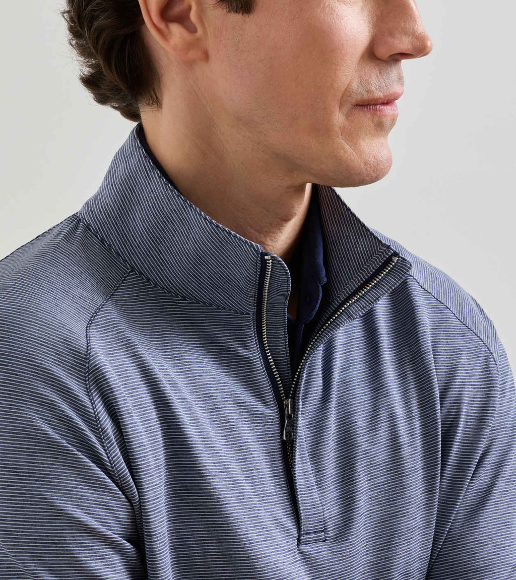 Peter Millar Stealth Stripe Performance Quarter-Zip