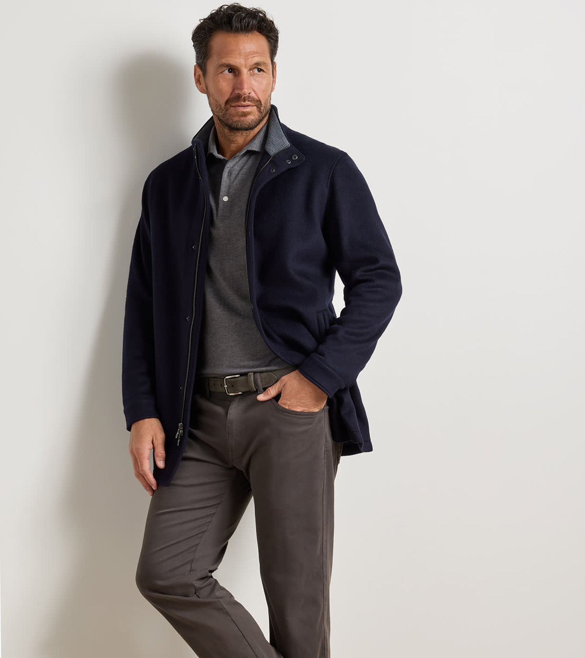 Peter Millar Crown Flex Merino City Coat