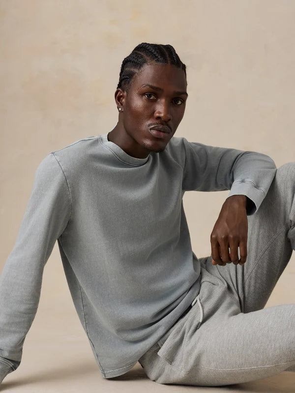 Faherty Long-Sleeve Recycled Terry Tee
