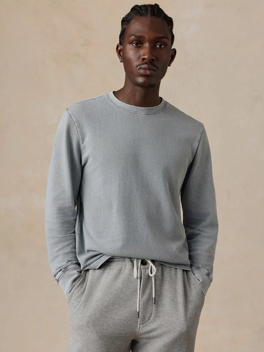 Faherty Long-Sleeve Recycled Terry Tee