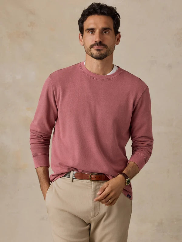 Faherty Long-Sleeve Recycled Terry Tee