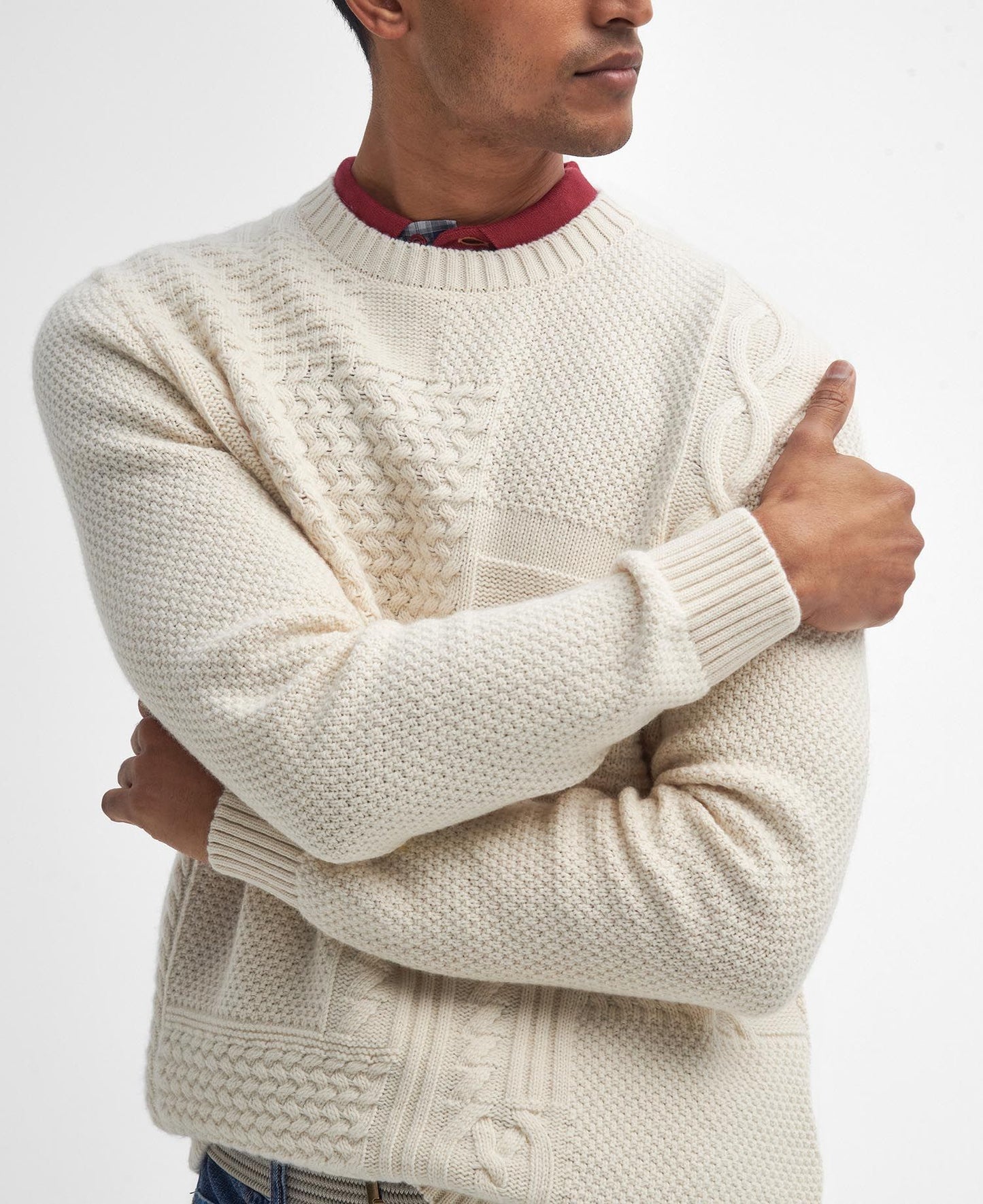 Barbour Casey Cable-Knit Crew Neck Jumper