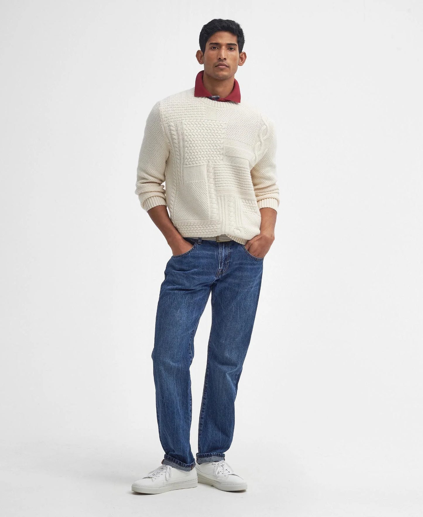Barbour Casey Cable-Knit Crew Neck Jumper